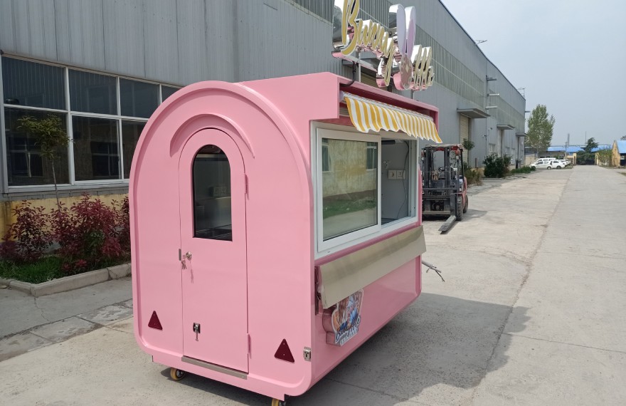 custom wafflefood kiosk for sale